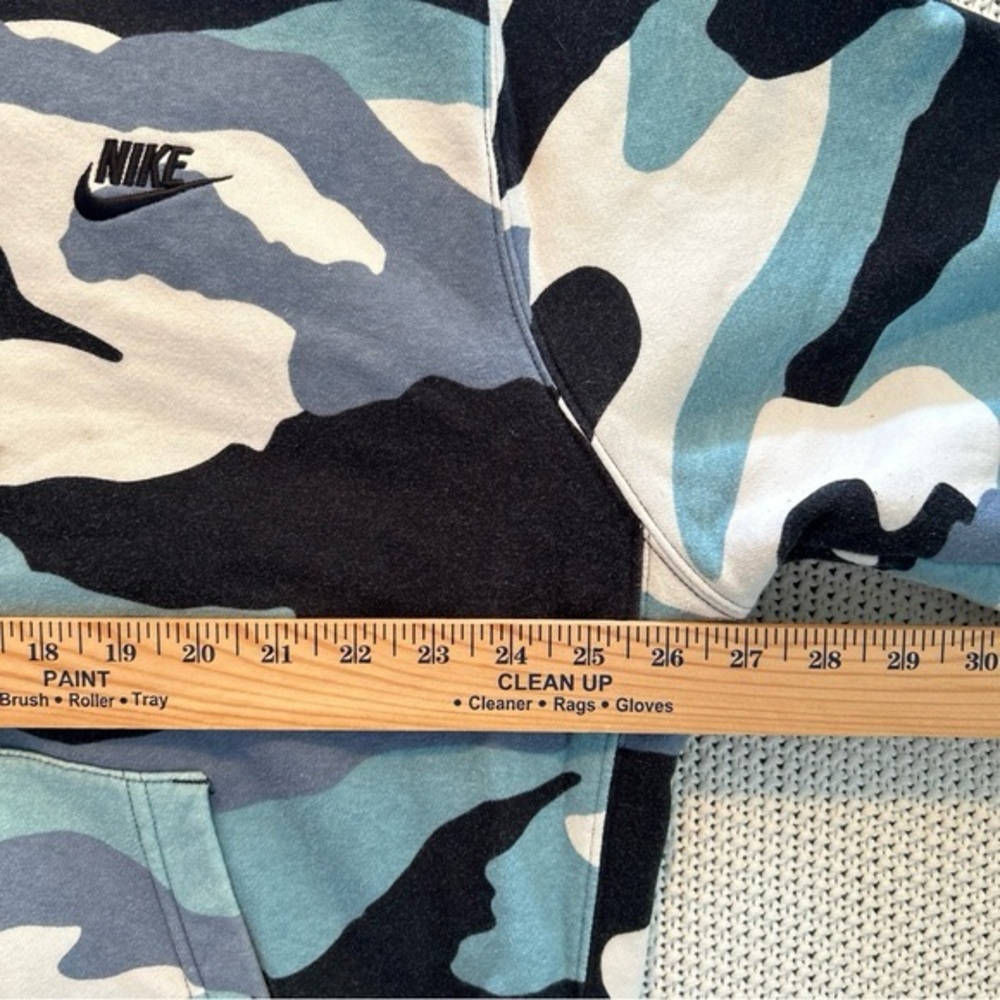 Nike Men's Blue Tiger Camouflage Hoodie Size XL - Picture 9 of 9